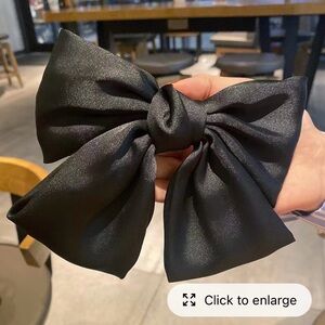 Elegant Black Hair Bow